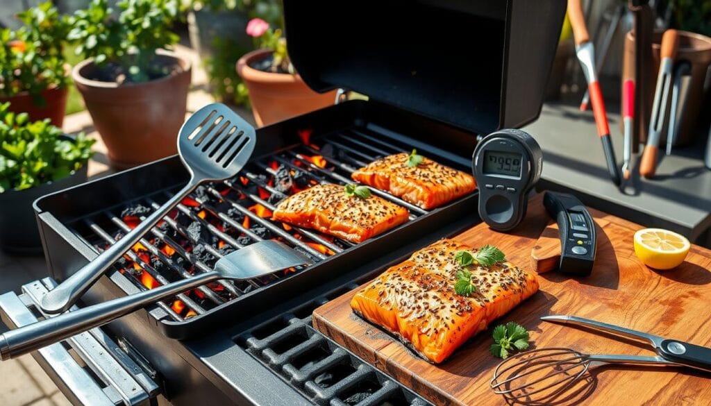 Grilling Salmon Tools and Equipment