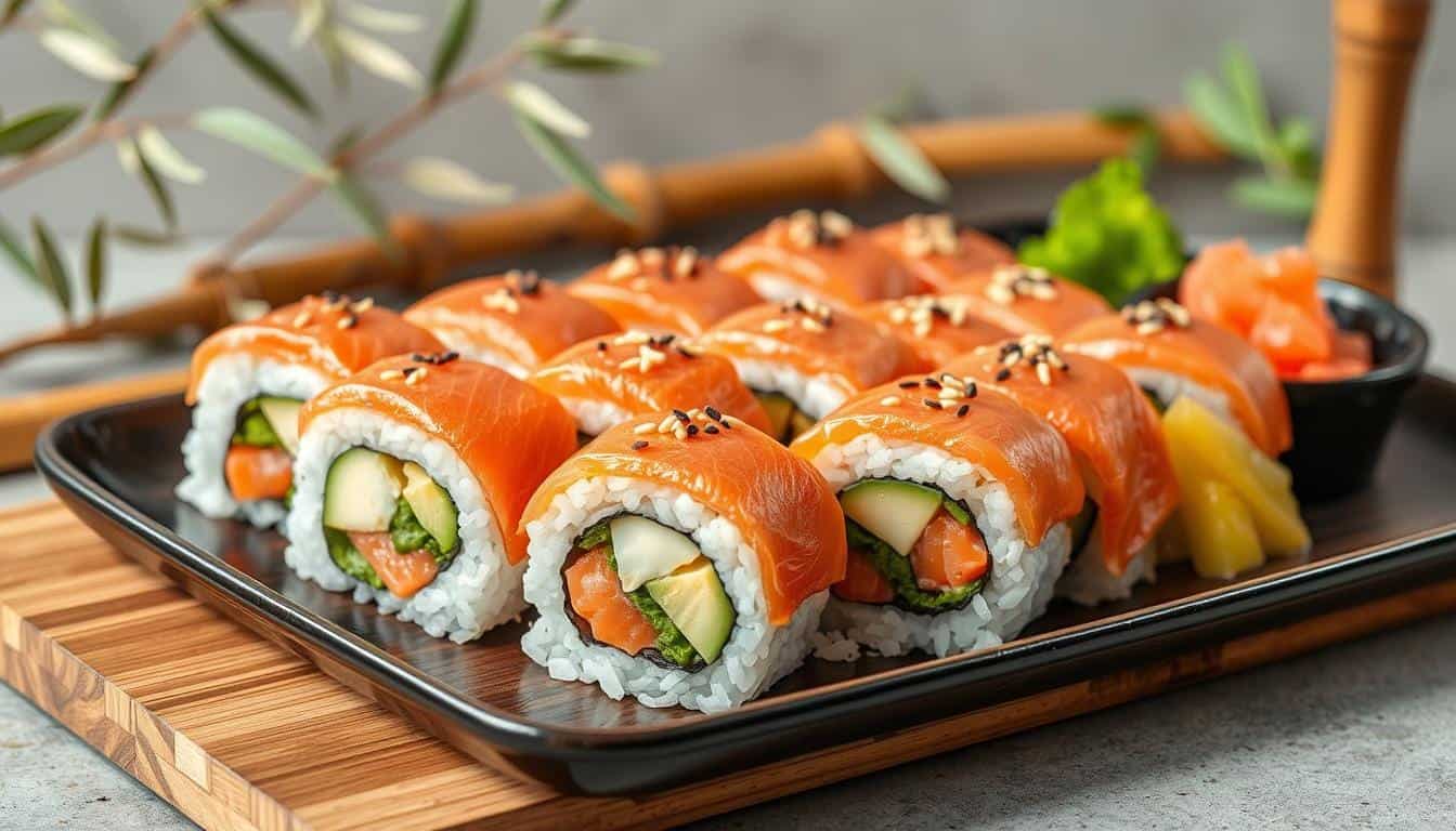 baked salmon sushi recipe