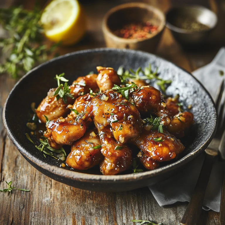 honey garlic chicken wings