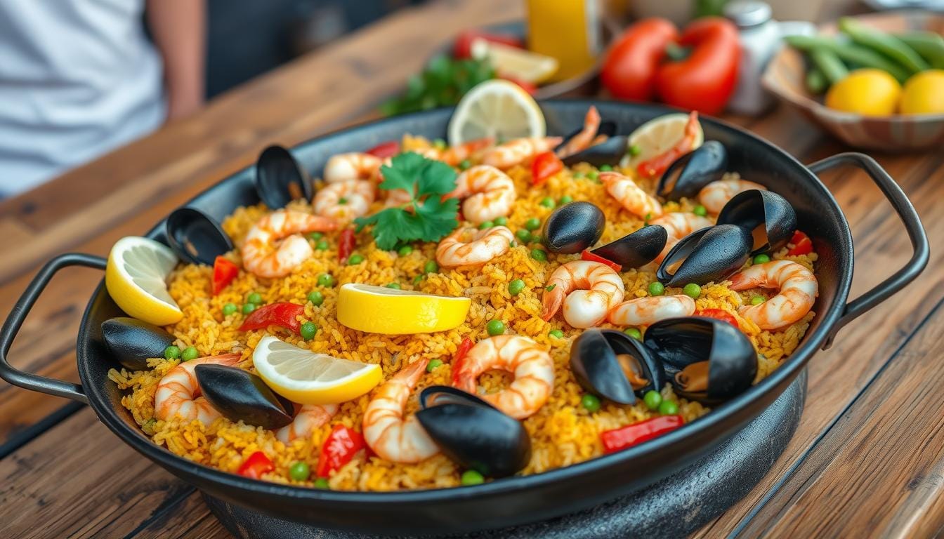 seafood paella recipe